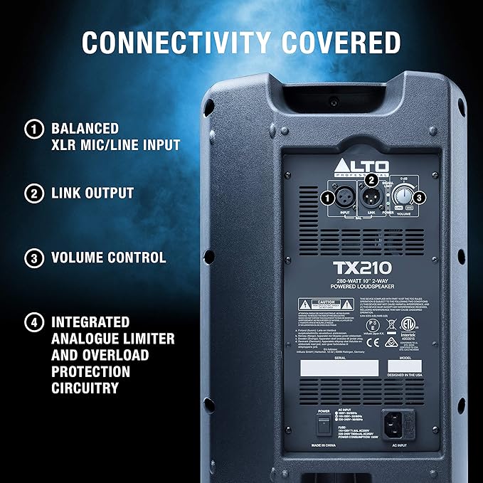 alto tx210 powered speaker