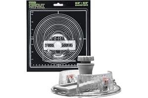 VViViD Circut Rotating Transparent Lightweight Paper Cutter Including Self-Healing Ruled and Gridded Cutting Board