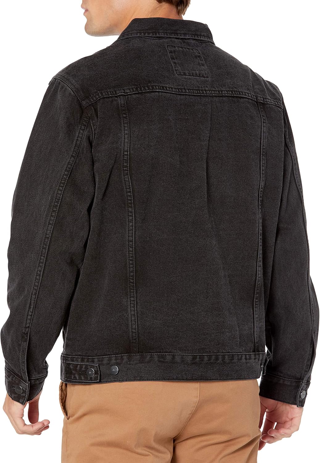 RVCA Men Americana Denim Jacket Black Medium: Clothing