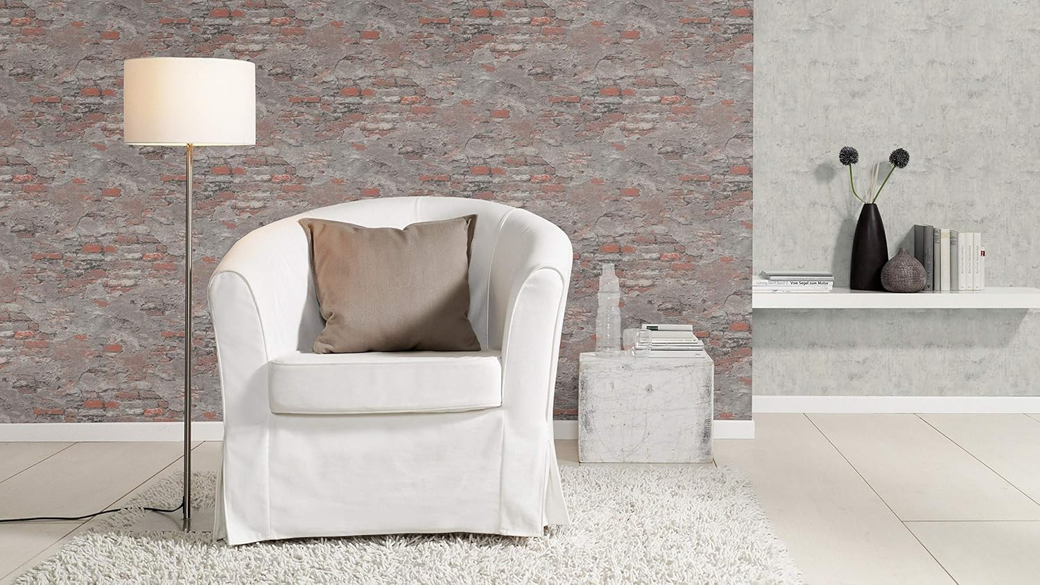 Rasch Tapeten Vliestapete (Modern) Grey Brown 10, 05 m x 0, 53 m Tapetenwechsel 625530, Dark Grey, 10.05 m x 0.53 m - Image 5