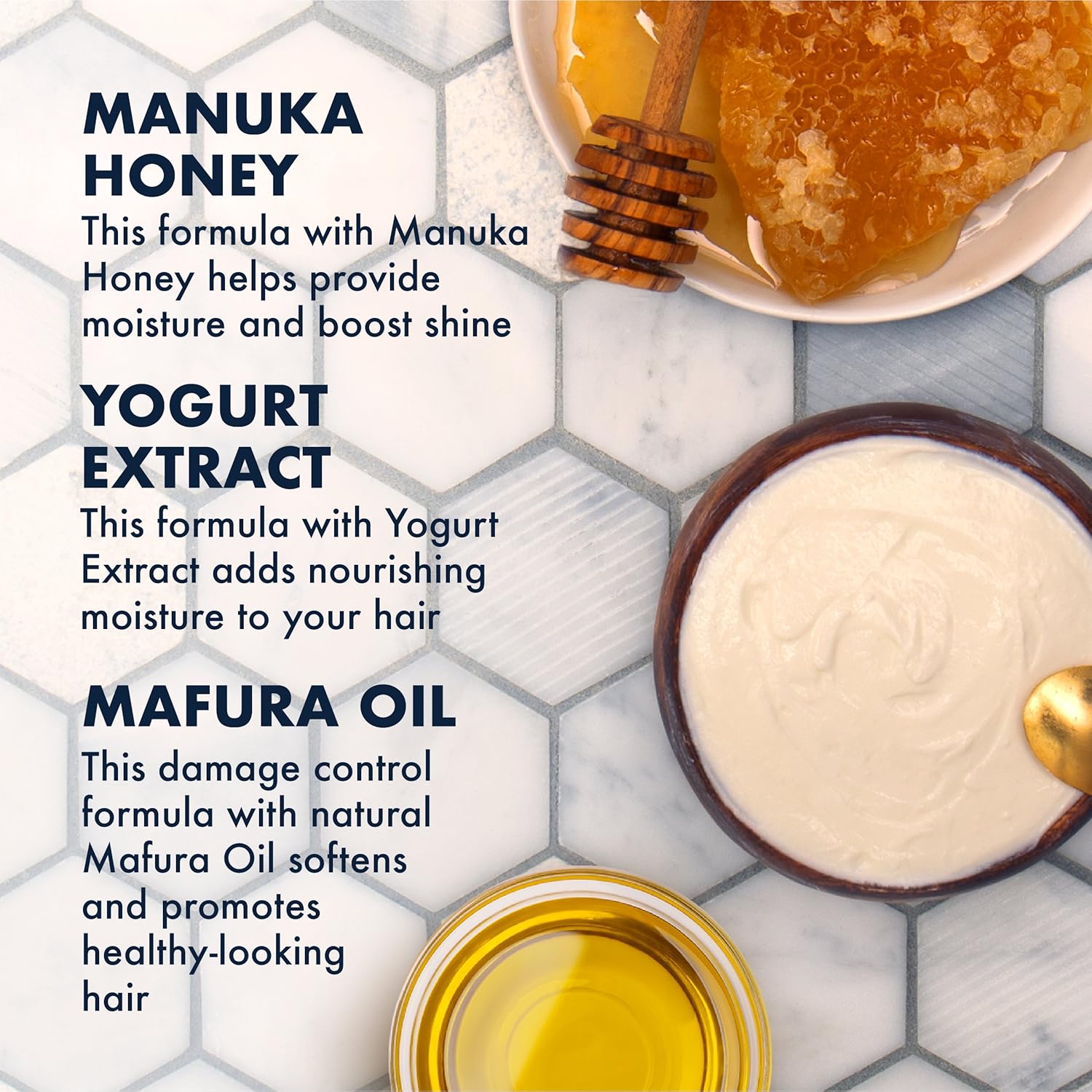 Shea Moisture Manuka Honey & Yogurt Hydrate + Repair Protein-Strong Treatment, 8 oz : Beauty
