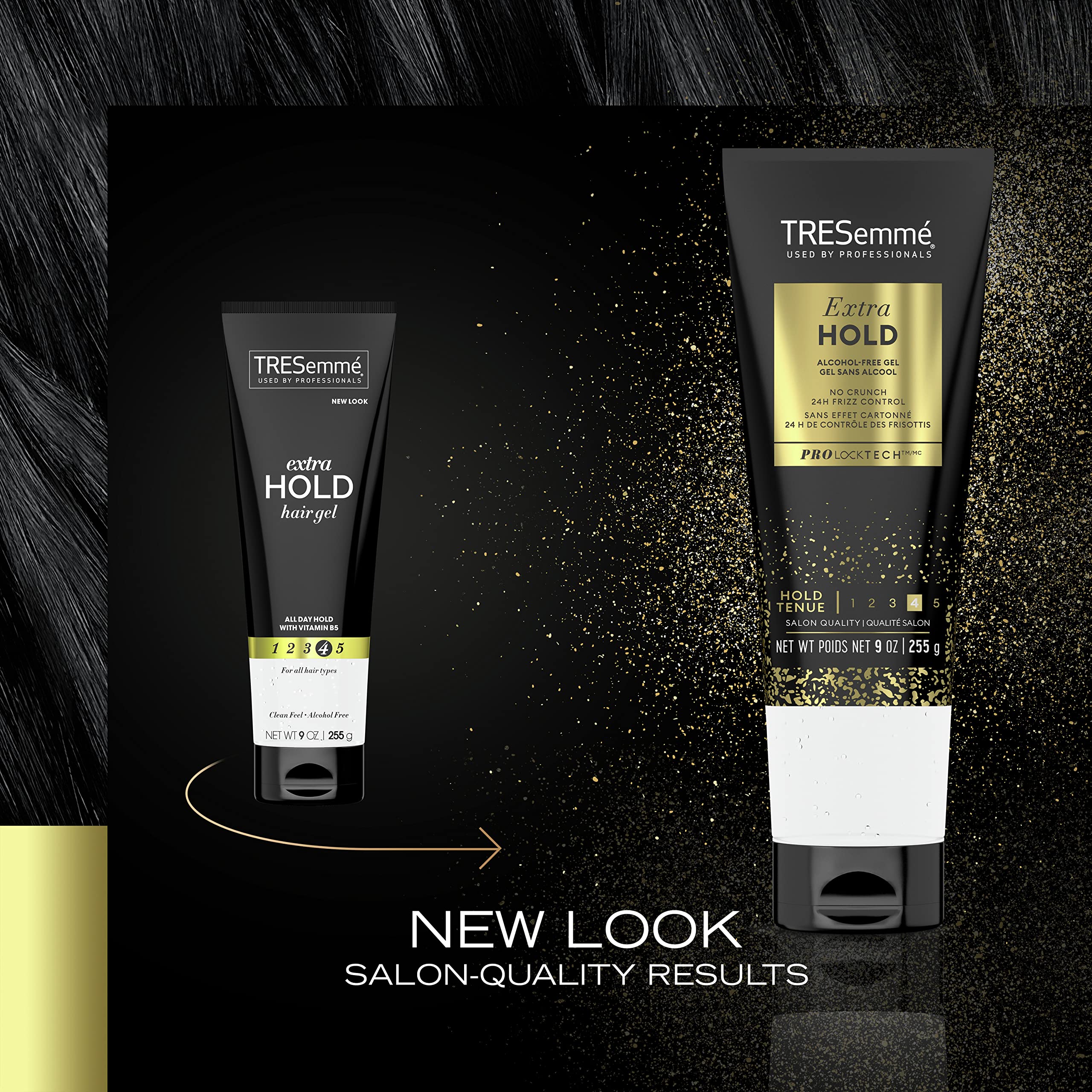 TRESemmé Extra Hold Hair Gel Alcohol-Free for 24-Hour Frizz Control and Humidity Protection 9 oz