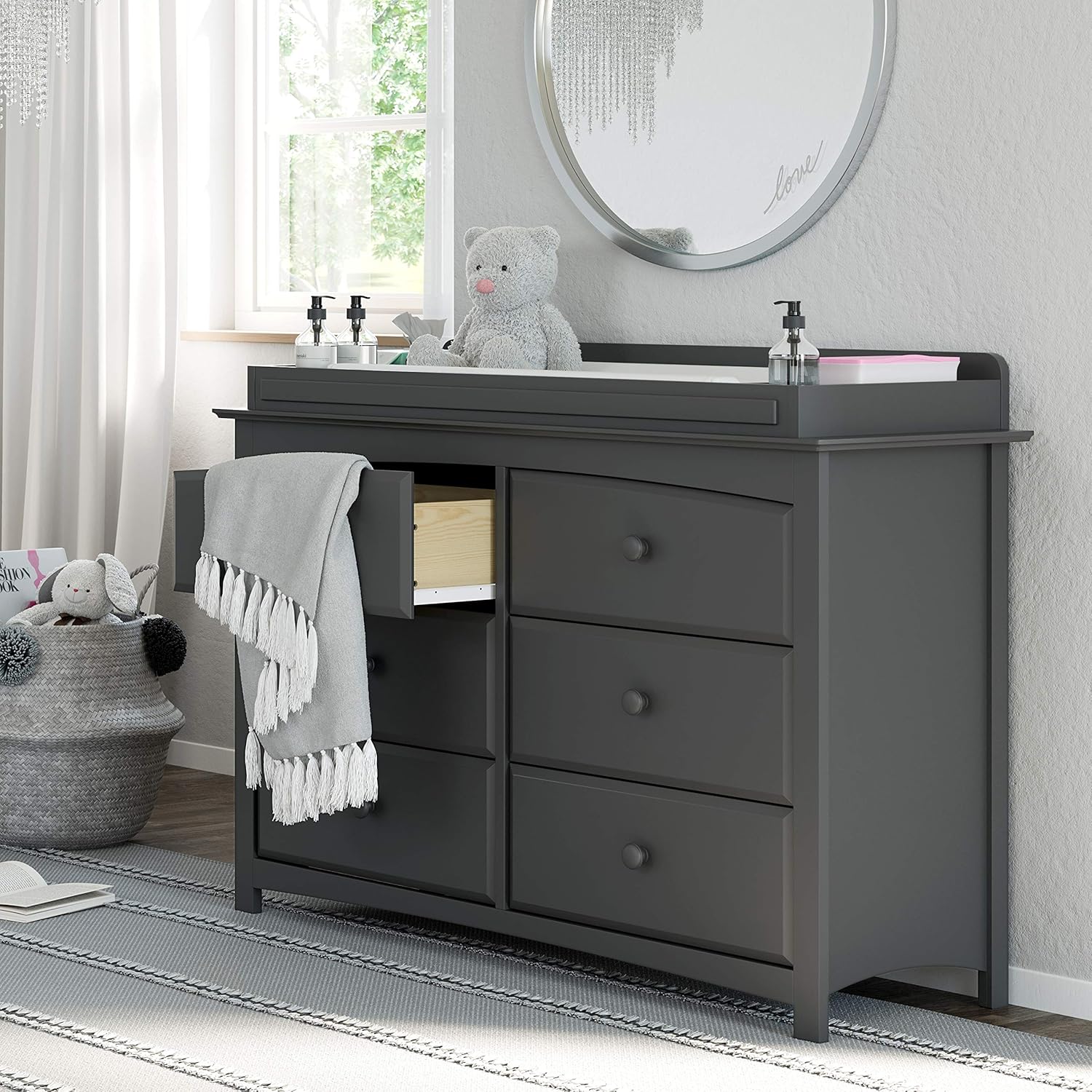 storkcraft changing table topper