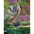 Springbok 500-Piece Jigsaw Puzzle – Garden Stairway, Made In USA, 18"x23.5" - View #8