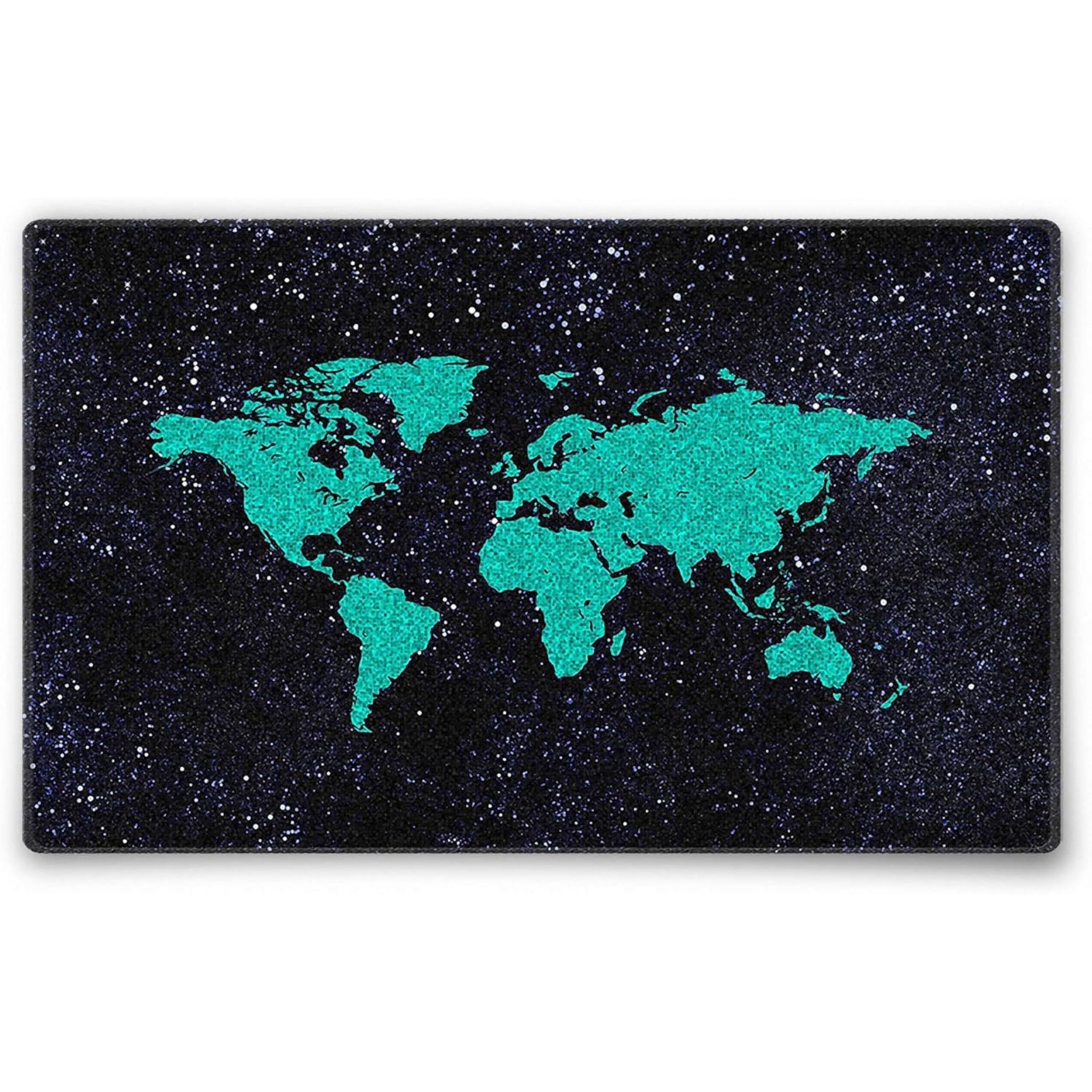 Silent Monsters Mouse Mat Small 10 x 8 inches / 24 x 20 cm, Green World, Stitched Edges, washable & rollable Mouse Pad, Gaming Home Office Mousemat, Mousepad non-slip & quiet, Desk Mat