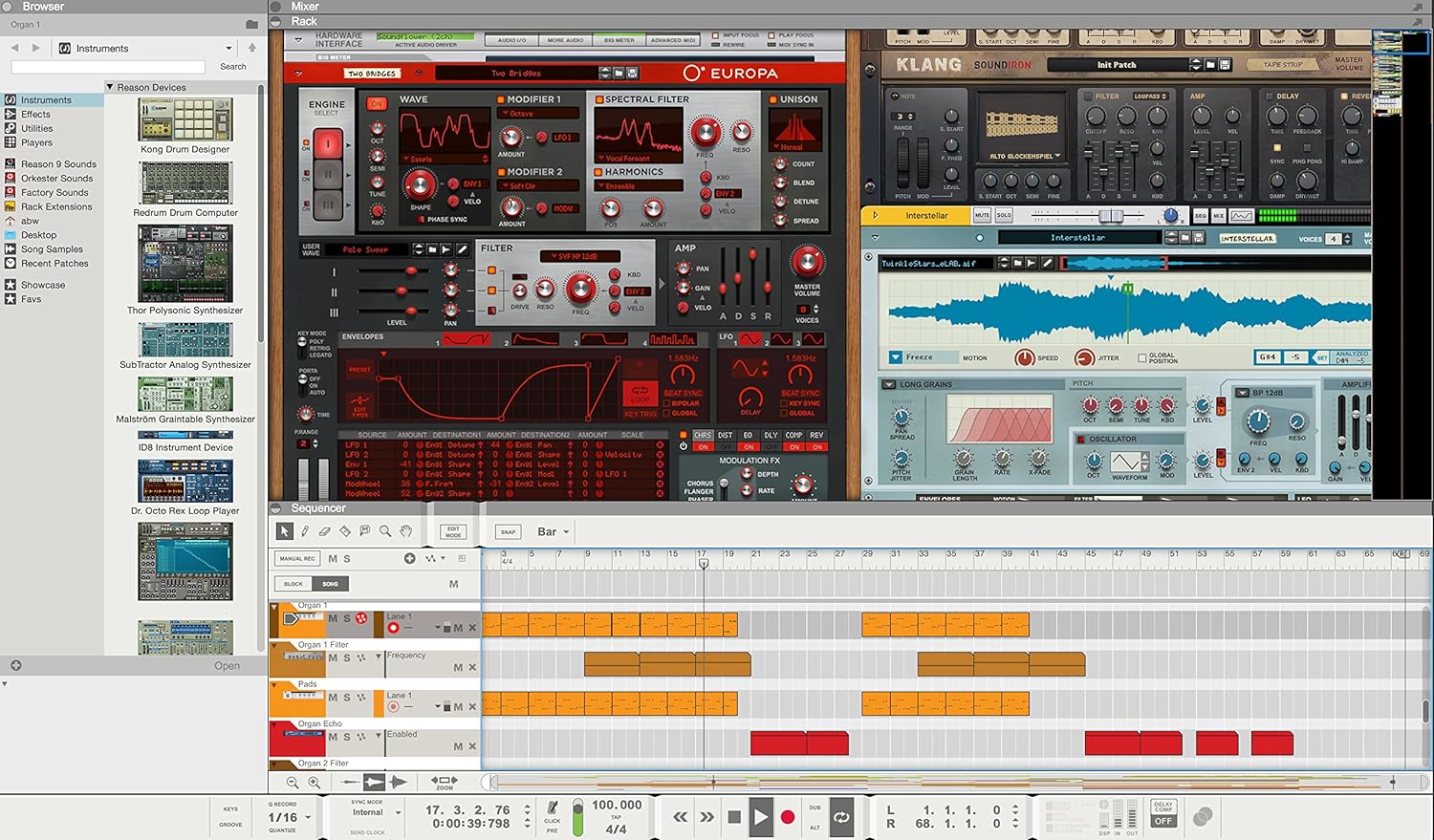 Propellerhead Reason 10 Music Production Software Amazon In Musical Instruments