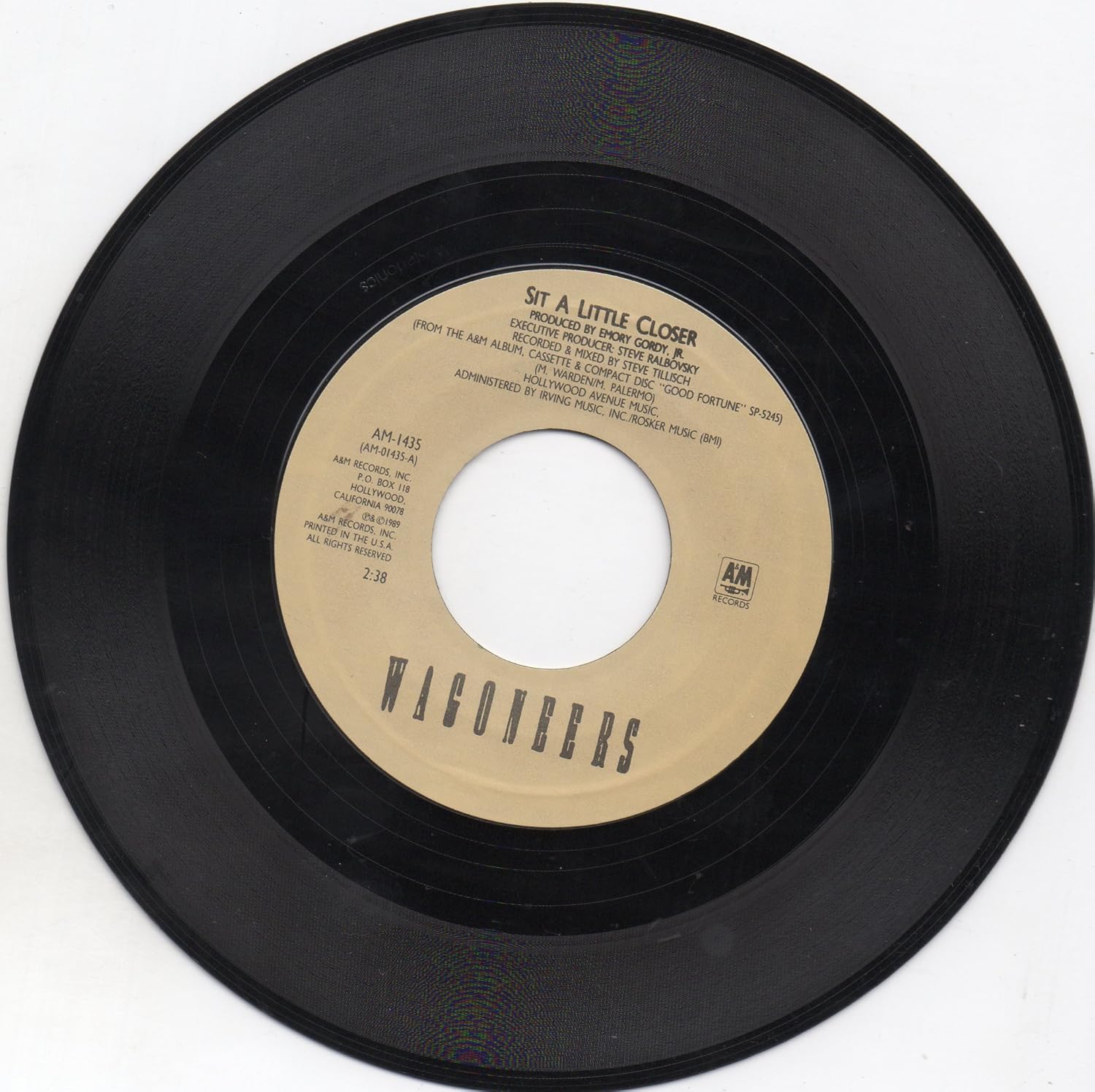 Wagoneers Wagoneers Sit A Little Closer B W Spare Time 7 45 Vinyl Record Amazon Com Music