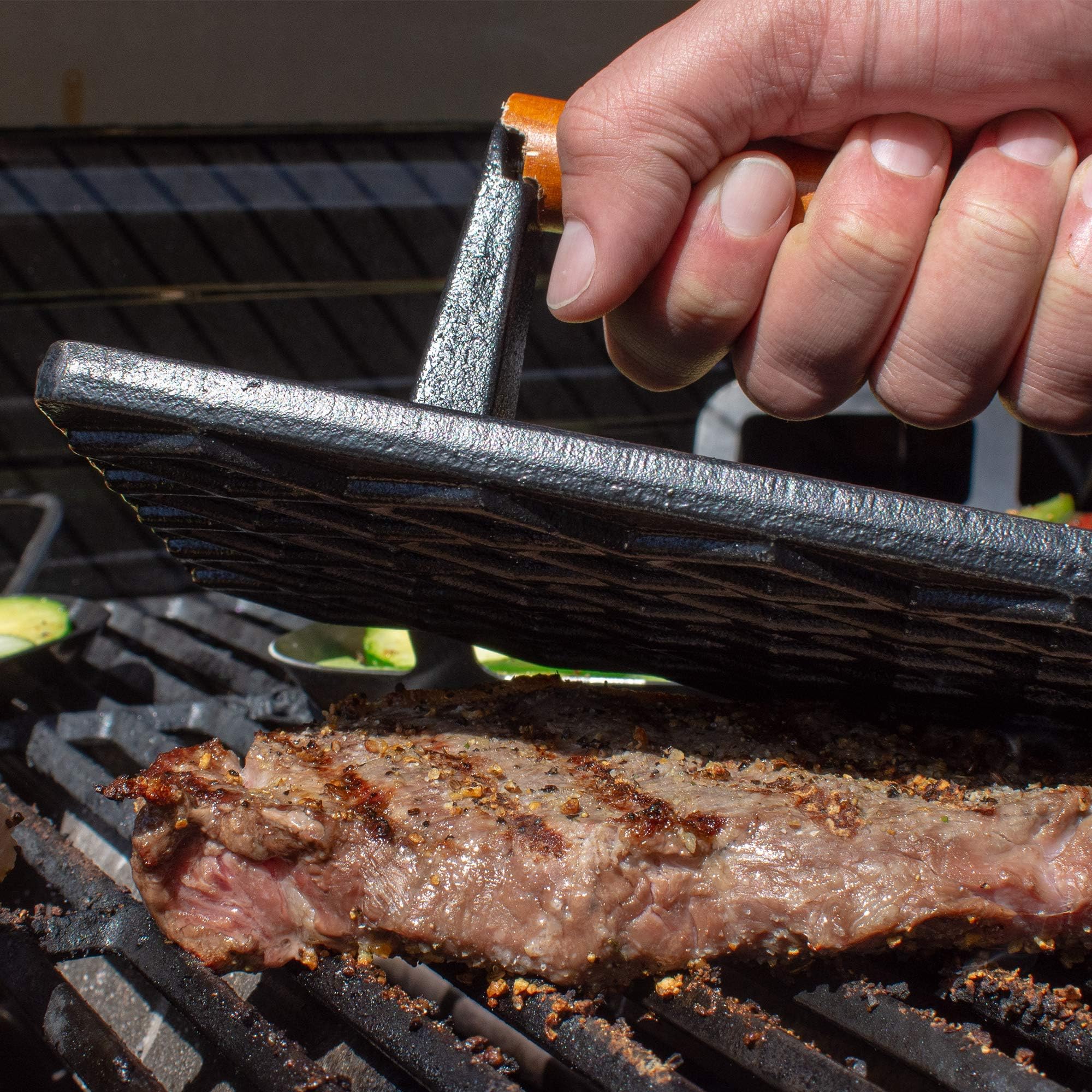 FlashPoint 8100-027 Cast Iron Grill Press, Black