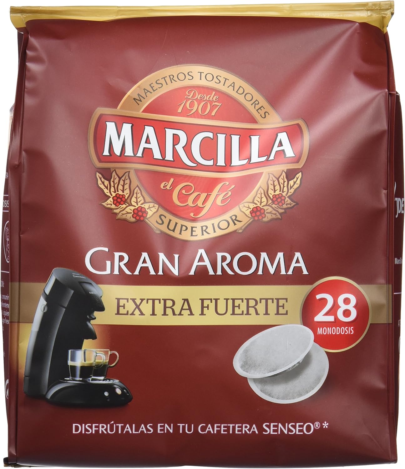 Marcilla Café Gran Aroma Extra Fuerte 140 Monodosis