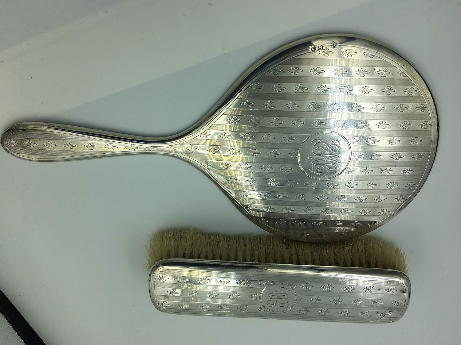 Vintage Sterling Silver Mirror And Brush Set At Amazon S