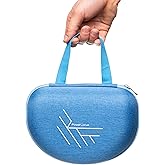 PowerLocus Hard Carry Case for Foldable Headphones - Compatible with PowerLocus Over-Ear Headphone P1/P2/P4/P6/P7/MoonFly/Marshall/House of Marley/Beats by Dre - Portable Travel Carrying Bag (Blue)