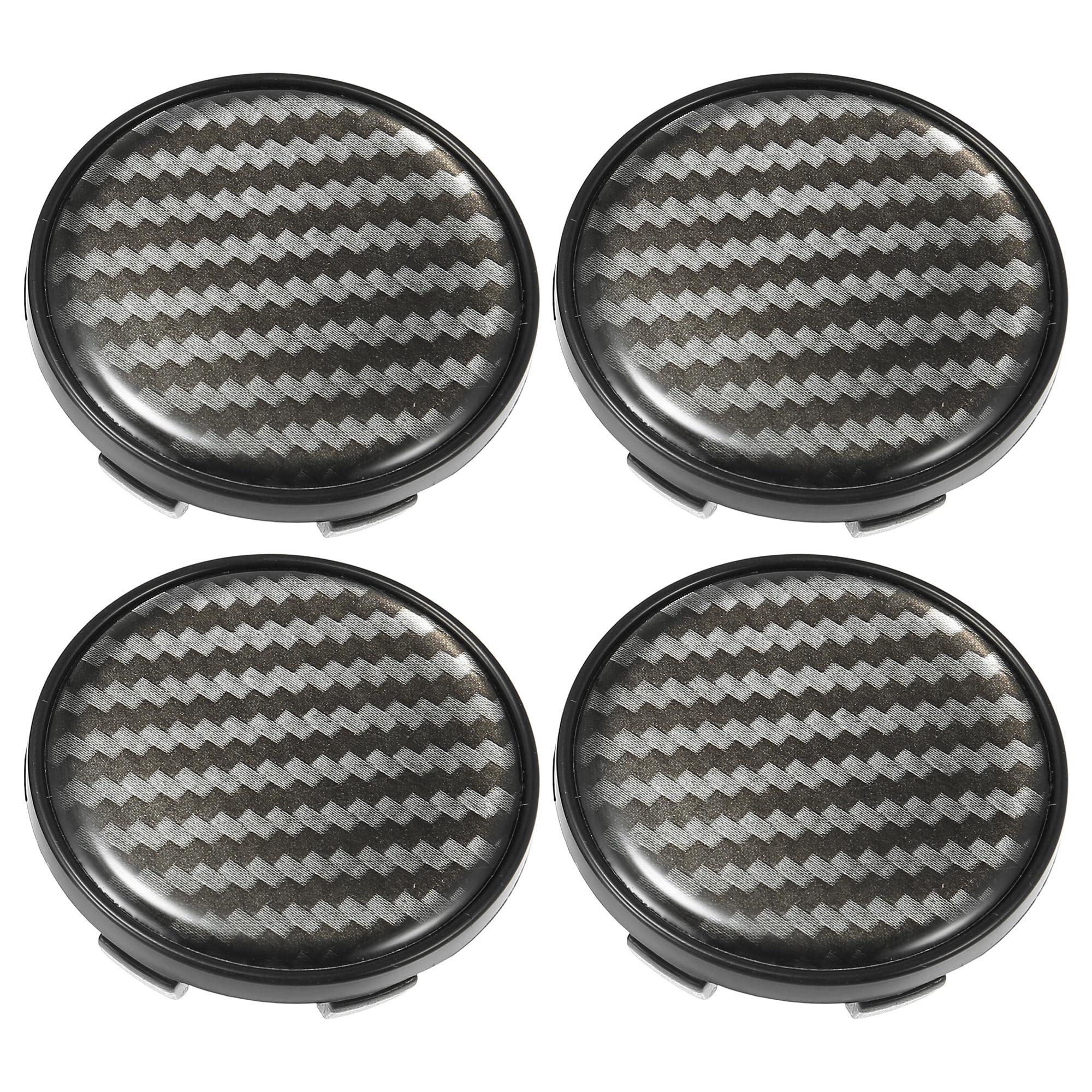 Photo 1 of X AUTOHAUX 54mm Outer Diameter Car Wheel Center Caps Universal Tyre Hub Cap Cover Carbon Fiber Pattern 4pcs