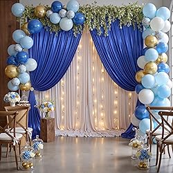 10x10ft Thick Royal Blue Glitter Backdrop Curtain