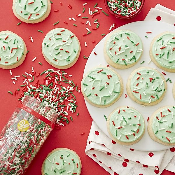 WILTON HOLIDAY SPRINKLES JIMMIES MIX, 11.1 OZ.,ASSORTED