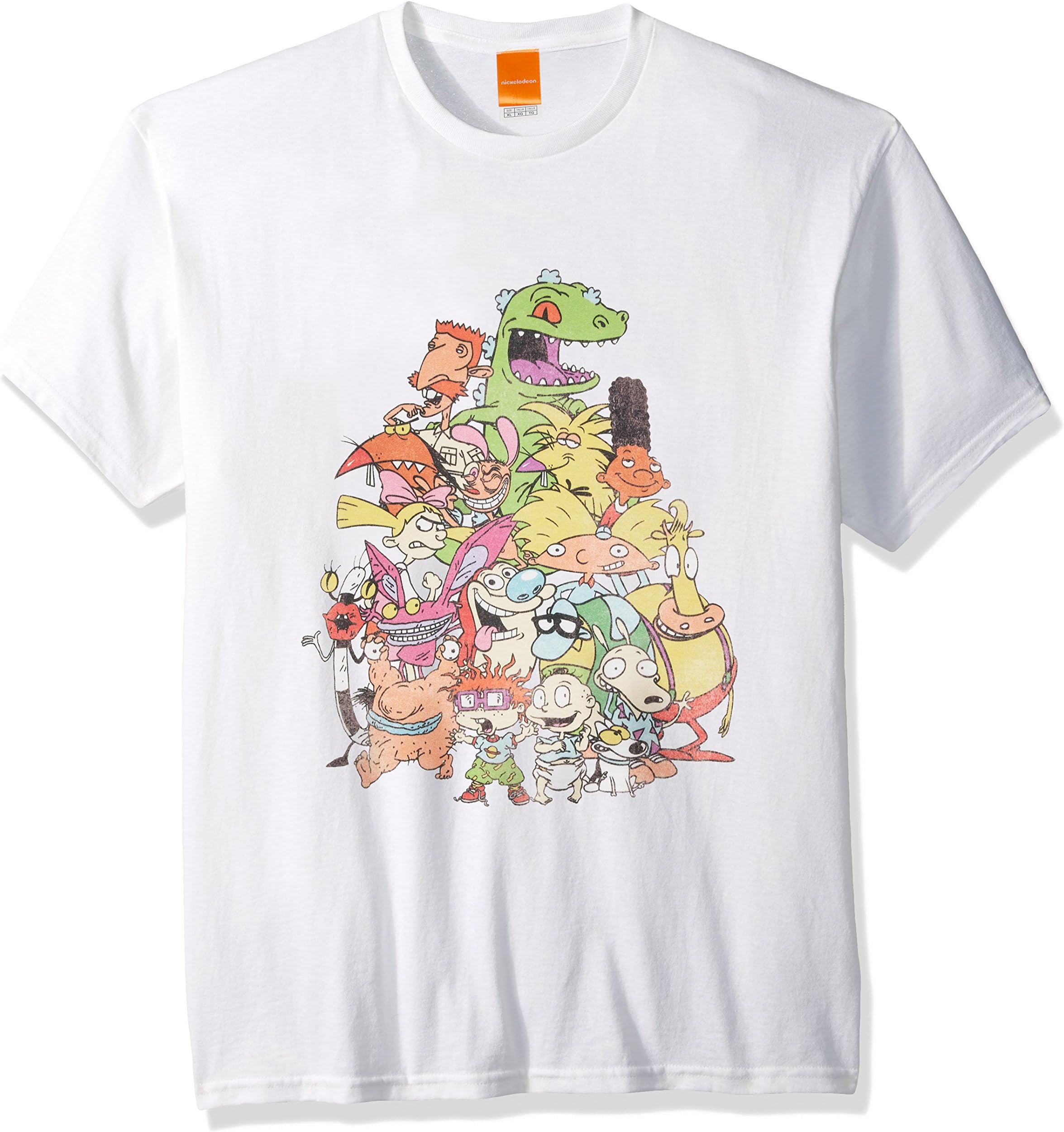 Nick Rewind Men's Nicktoons Supergroup T-Shirt, White, 4XL
