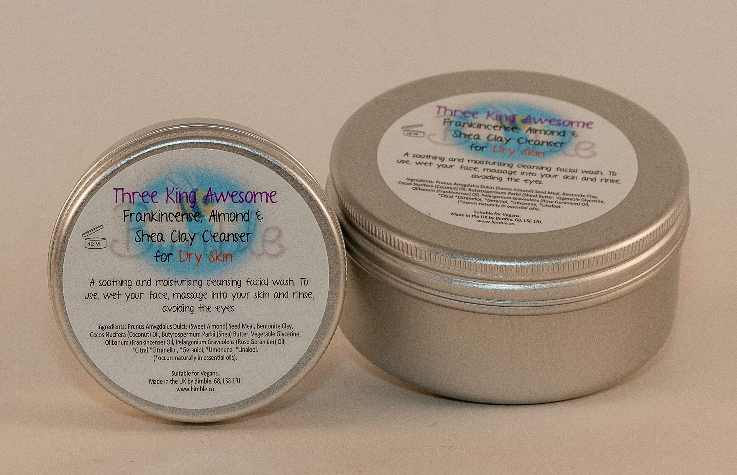 Bimble Three King Awesome Natural Clay Facial Cleansing Scrub for Dry Skin (100ml)