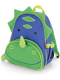 Skip Hop Zoo Insulated Toddler Backpack Dakota Dinosaur, 12" School Bag,