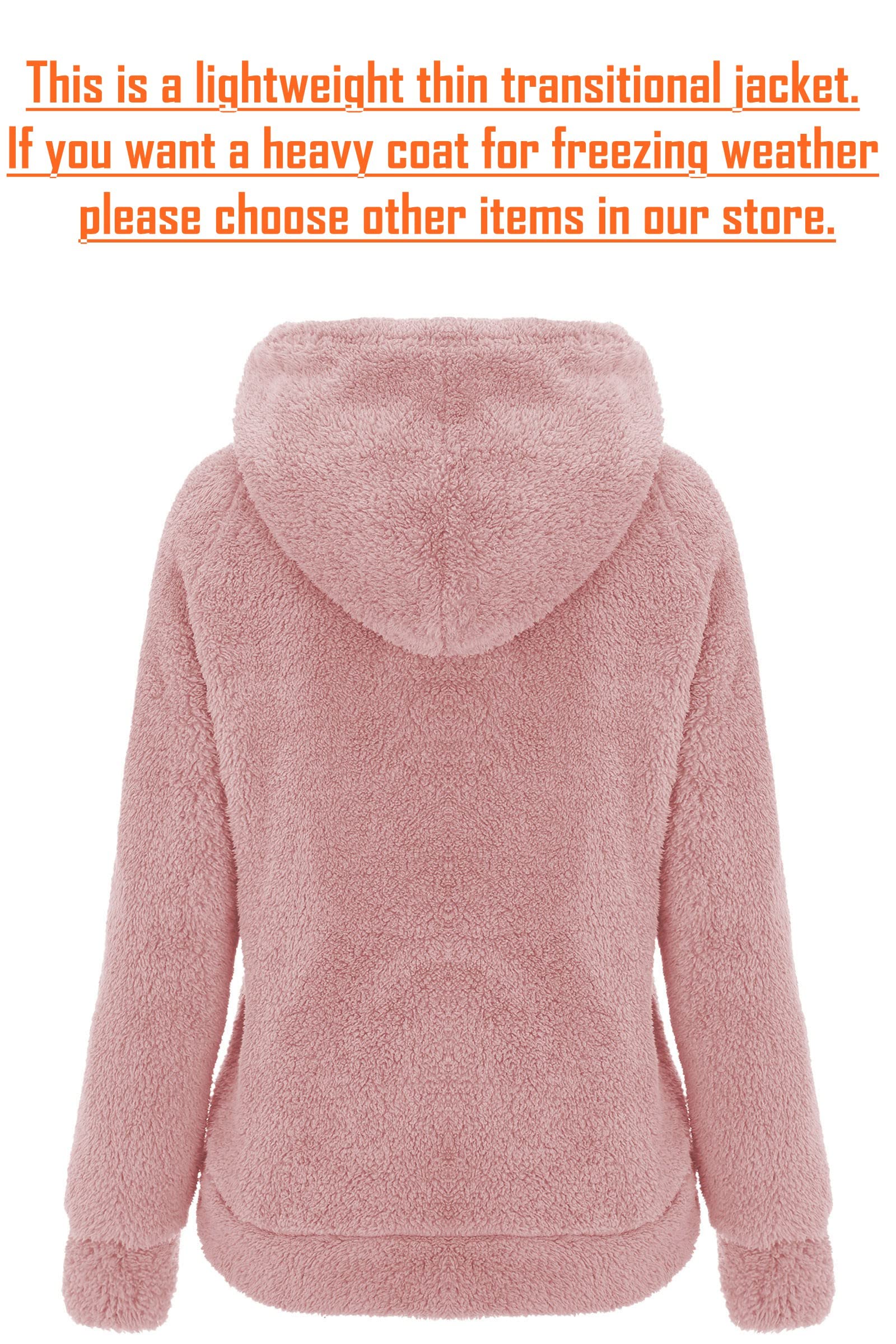 RISISSIDA Faux Sherpa Fleece Jacket...