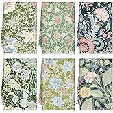 TecUnite 6 Pcs Vintage Floral Kitchen Towels Set Retro Flower Dish Towels Absorbent Decorative Colorful Tea Hand Towel for Cleaning Drying Wiping Task Women Mom Housewarming Gifts Decor