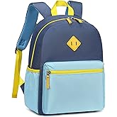 abshoo Kindergarten Backpack for Boys Preschool Backpacks School Bookbag for Kids 4-8(Navy and Light Blue)