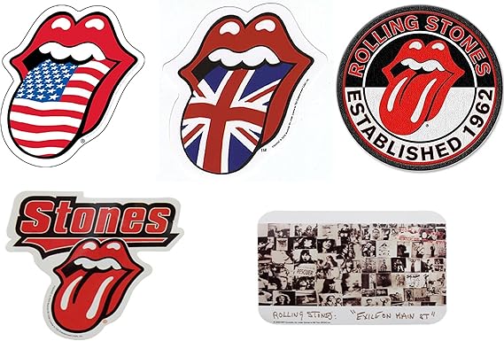 Rolling Stones 5 sticker set : Amazon.co.uk: Clothing
