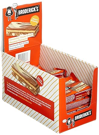 Broderick's Kuchen Riegel Crispy Peanut Butter, 20er Pack (20 x 50 g)