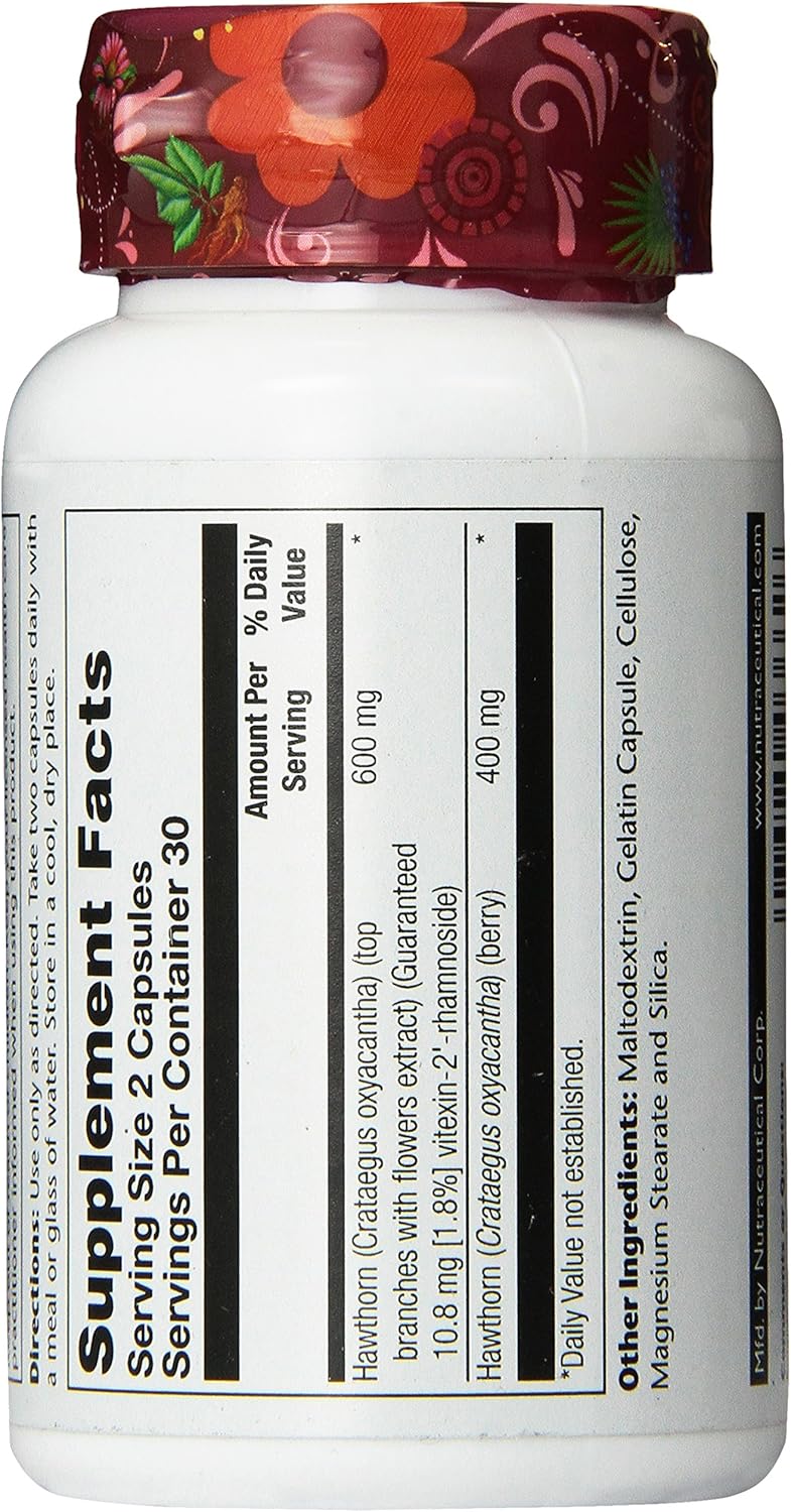 Solaray Hawthorn Two Daily Supplement 300mg | 60 CT: Health & Personal Care