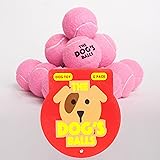 The Dog's Balls - 12 Dog Tennis Balls - Premium, Strong, Dog Ball Dog Toy for Dog Training, Dog Play, Dog Exercise and Dog Fetch. Tough Dog Balls for Chuckit Launchers. Bouncy Tennis Ball for Your Puppy too, No Dog Toy Squeaker, The King Kong of Dog Balls! Held in a Drawstring Carry Bag - Woof Woof:)