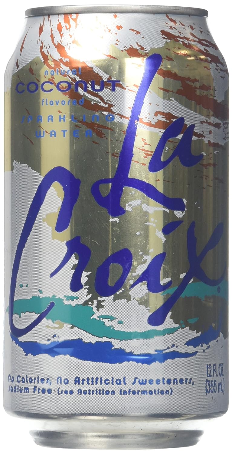 Lacroix naturally flavored sparkling Coconut metal 12floz (012993101015)