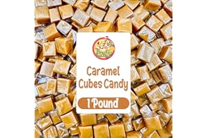 FUSION SWEETS AND SNACKS Caramel Cubes Candy Individually Wrapped - 1 Pound Bulk Bag (Approx. 75 Pieces) - Caramel Candy Soft Classic Chewy Candy For All Holidays, And Any Occasion