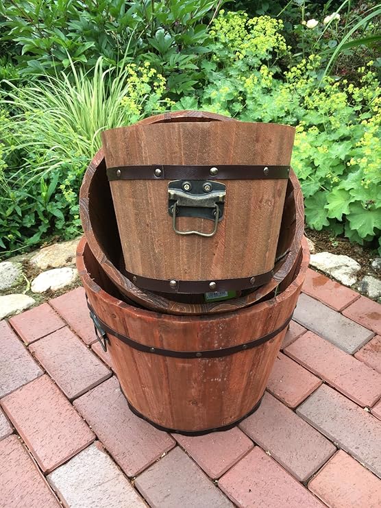 Pflanzkübel Holz Fass Weinfass Pflanztopf Pflanzkübel Fässer im Vintage