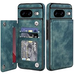 Bizzib for Google Pixel 8 Case Leather Wallet with