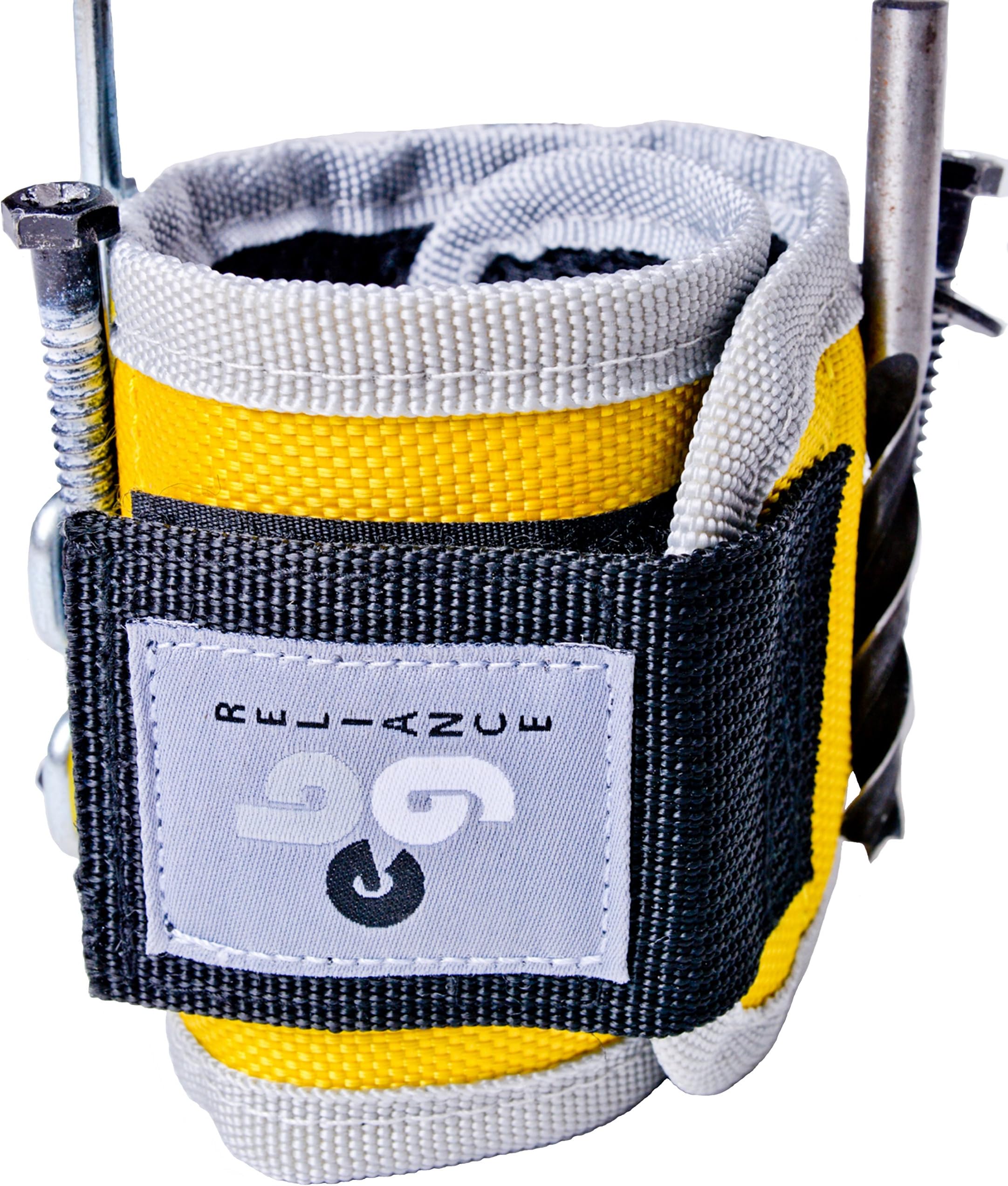 Magnetic Wristband Tool Holder - Stronger Magnets for Screws, Nails, Bit Holder, Power Tools, Tools for Men, DIY Handyman, Gifts for Men, Women, Father (Yellow)