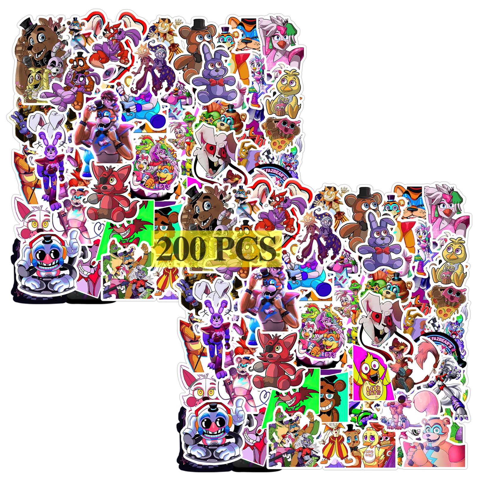 GTOTd Horror Game Stickers (200Pcs) Cartoon Game Gifts Merch Party Supplies Vinyl Water Bottle Luggage Guitar Skateboard Aesthetic Stickers for Teens Fans