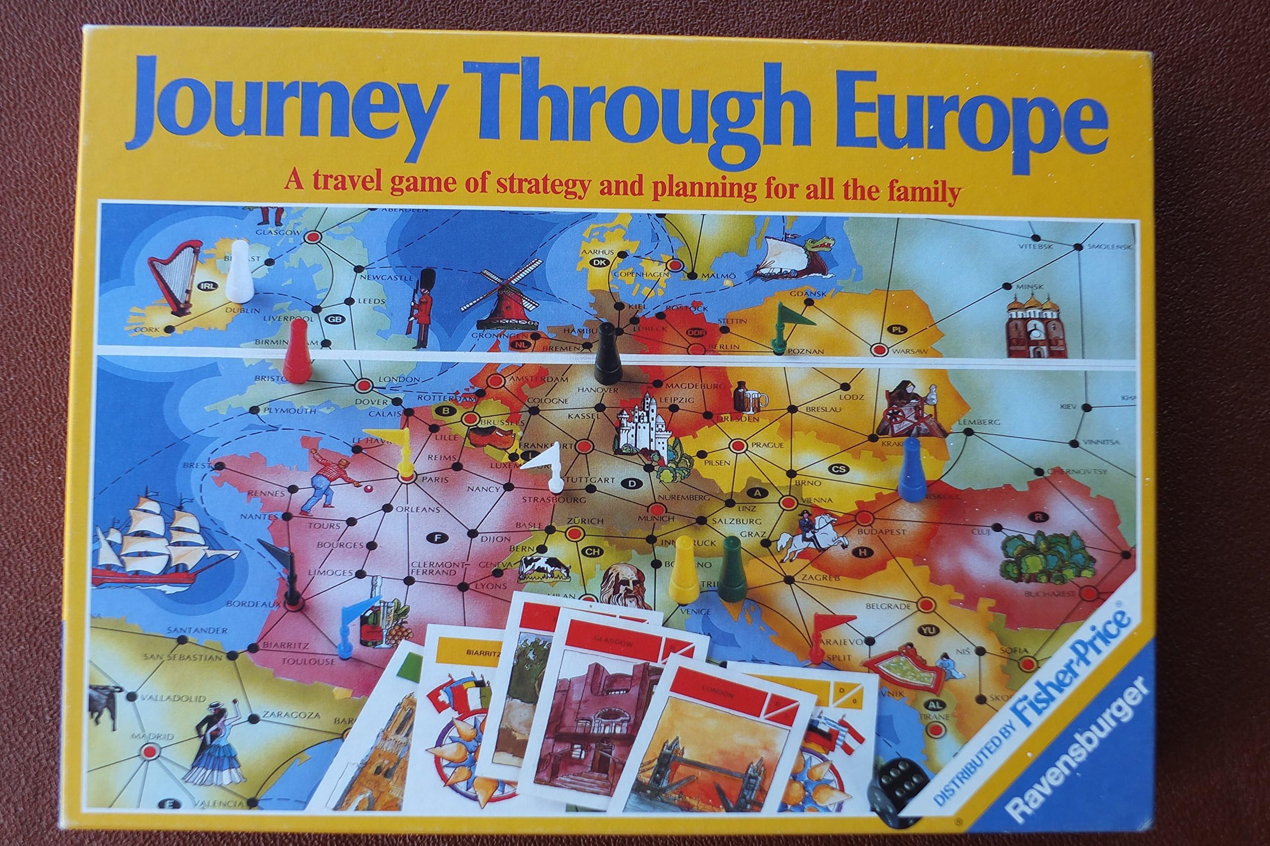 Journey Through Europe A travel game of strategy and planning for all the family