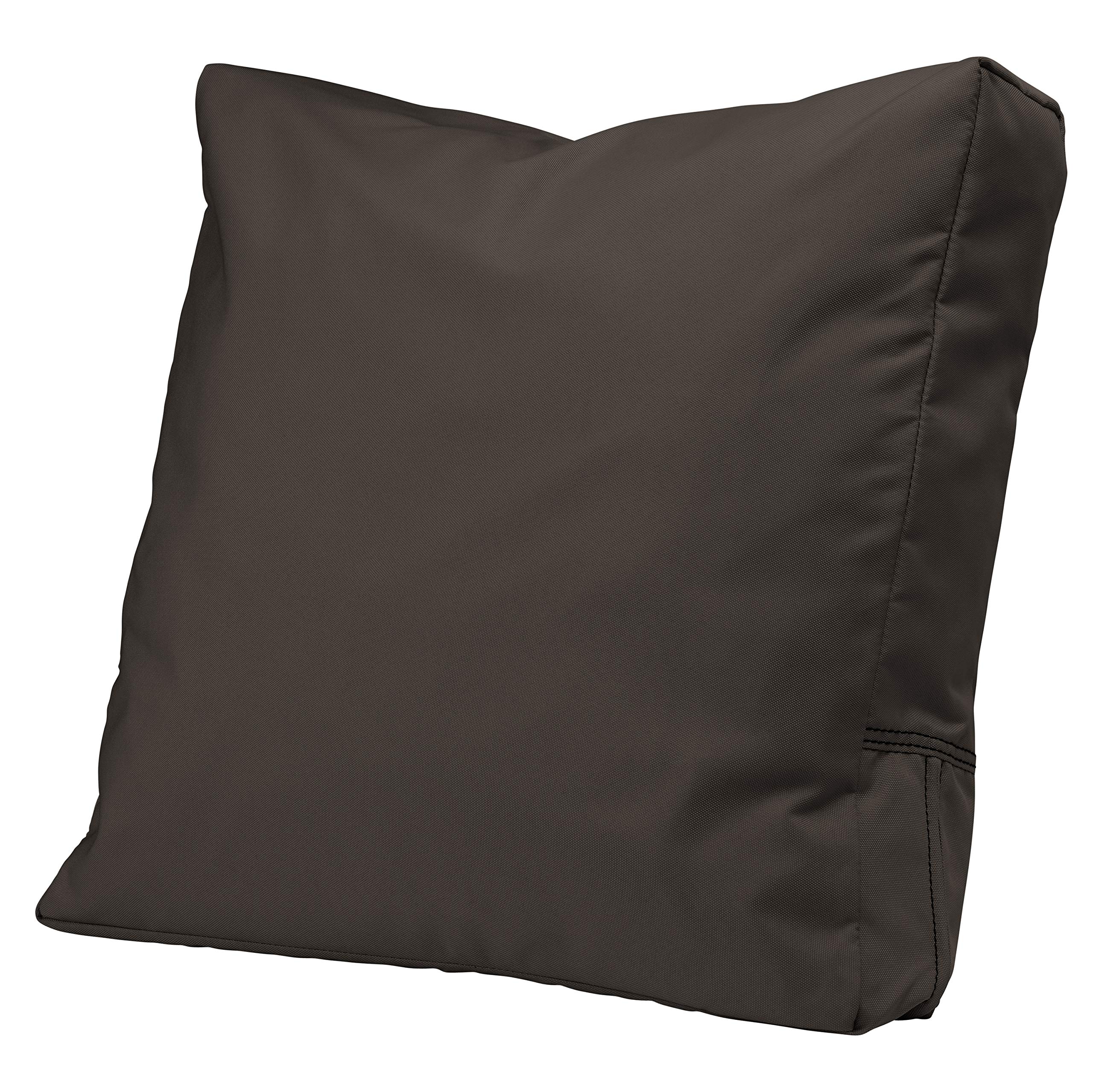 Classic Accessories Ravenna Water-Resistant Patio Lounge Chair/LoveSeat Back Cushion, 21 x 20 x 4 Inch, Espresso, Patio Furniture Cushions
