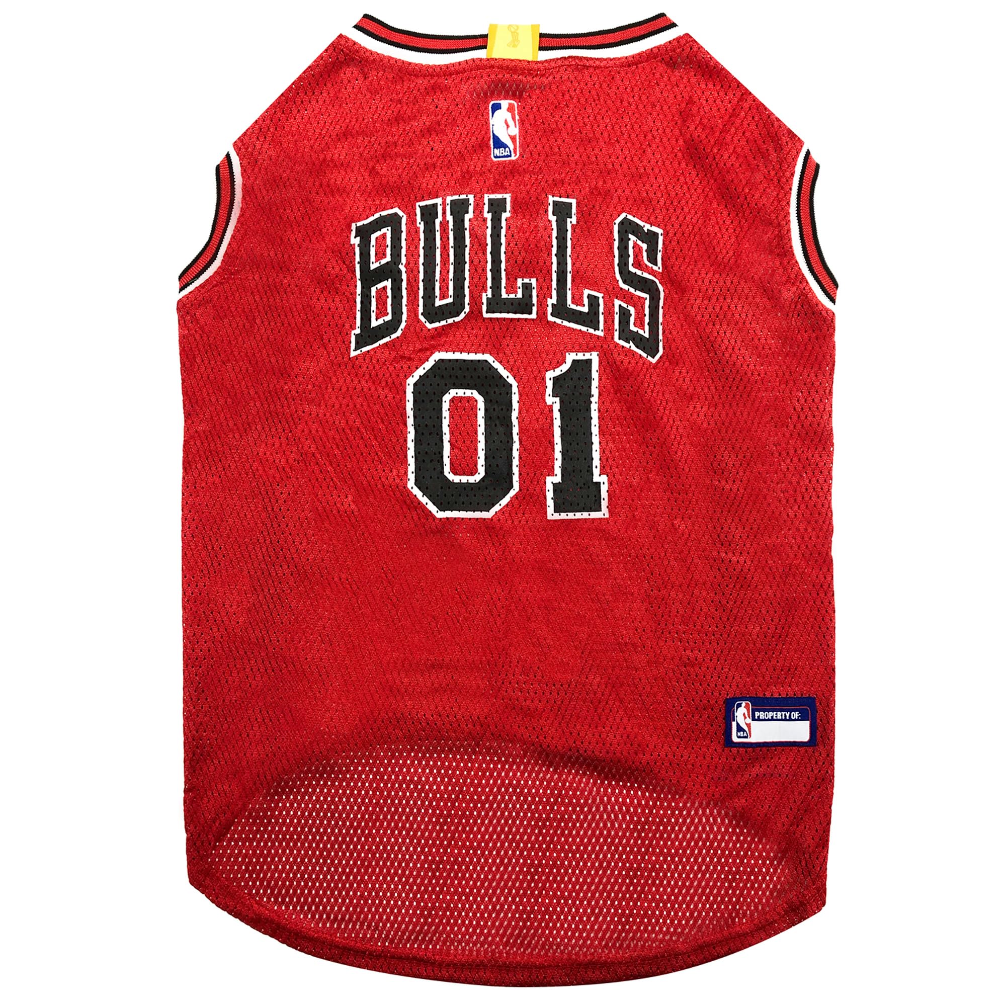 NBA CHICAGO BULLS DOG Jersey, Medium - Tank Top Basketball Pet Jersey