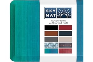 Sky Solutions Anti Fatigue Floor Mat - 3/4" Thick Cushioned Kitchen Rug, Standing Desk Mat - Comfort at Home, Office, Garage - Non Slip, Durable and Stain Resistant (20" x 39", Ombre)