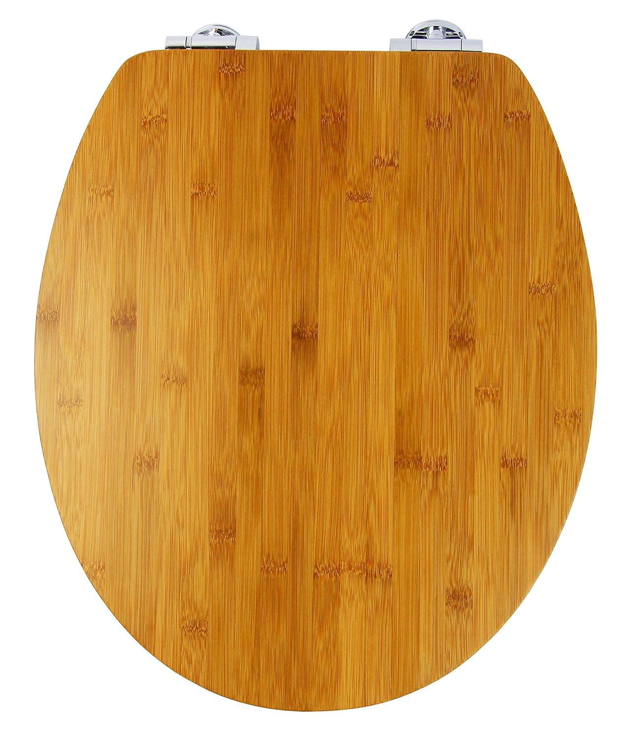 TOPSEAT Bamboo Toilet Seat Reverse Edge with Soft Close and Easy Takeoff Hinges Amazon.co.uk