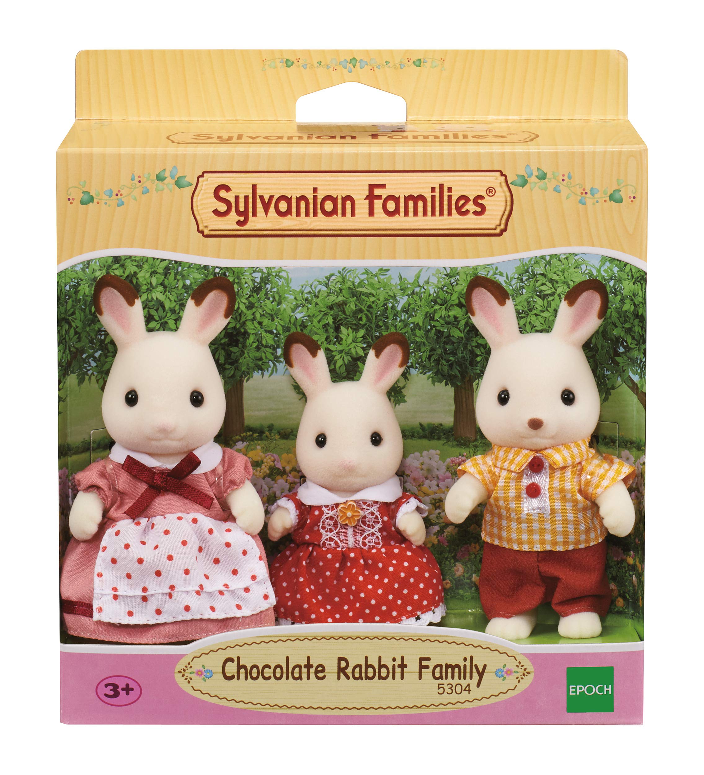 Sylvanian Families 5304 Chocolate Bunny Family Set of 3