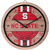FOCO NCAA Wooden Barrel Wall Clock