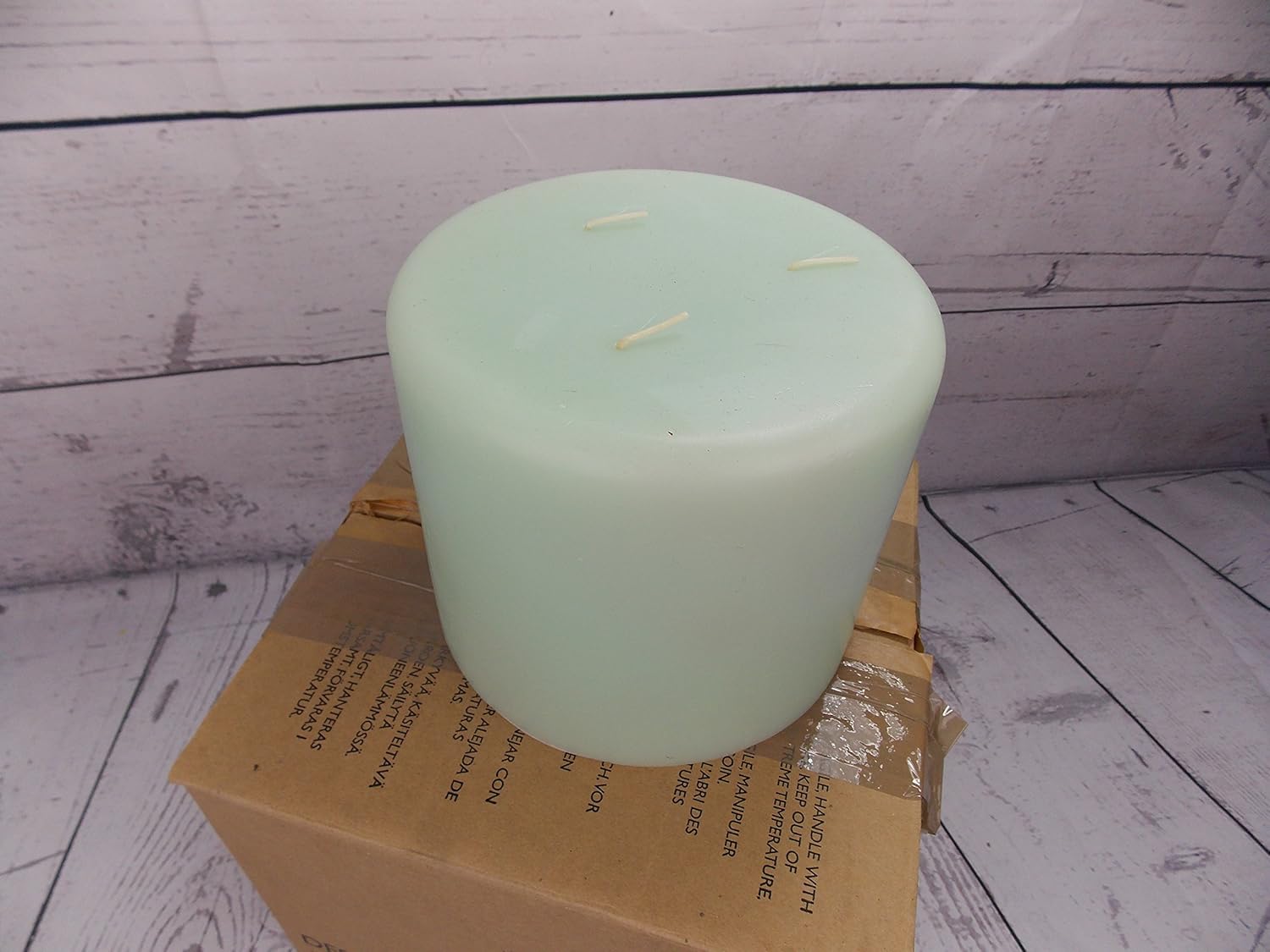 Partylite 3 Wick 6"x5" Honeydew Scented Pillar Candle (Green) Amazon