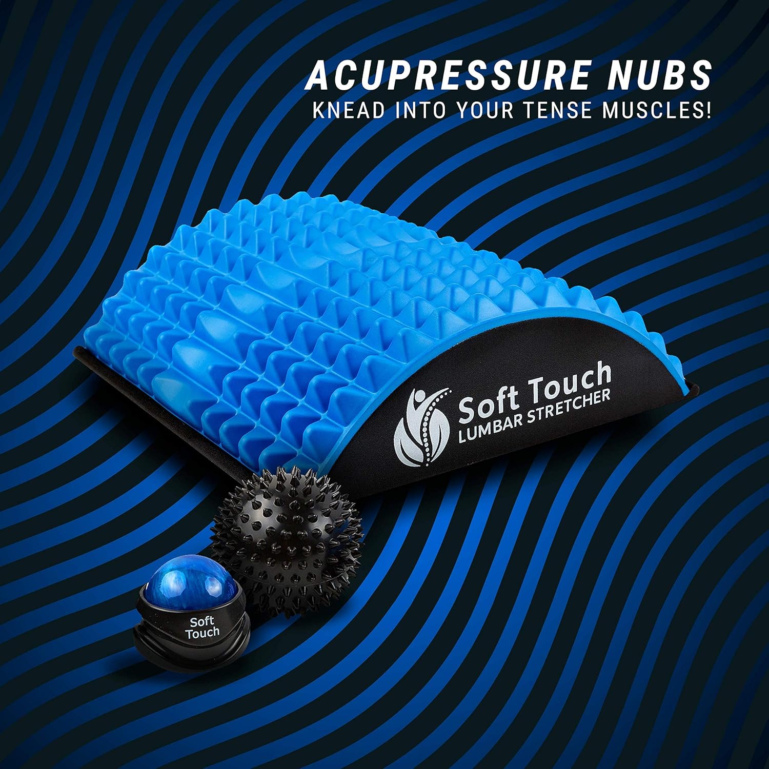 Back Stretcher - Back Pain Relief - Sciatica Pain Relief - Posture Corrector - Spinal Stenosis Pain Relief - Neck Pain Relief - Two Massage Balls Included!: Health & Personal Care