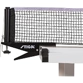 STIGA Premium Clipper Regulation Table Tennis Net and Post Sets - Easy Set Up and Spring Activated Clip ping Pong net Set