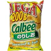 Calbee Mega Potato Chips, Seaweed &amp; Salt, 7 oz