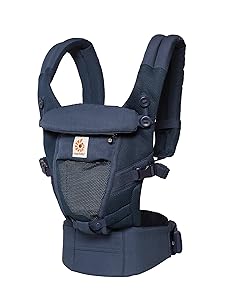 Ergobaby Adapt Baby Carrier, Infant To Toddler Carrier, Cool Air Mesh, Multi-Position, Deep Blue