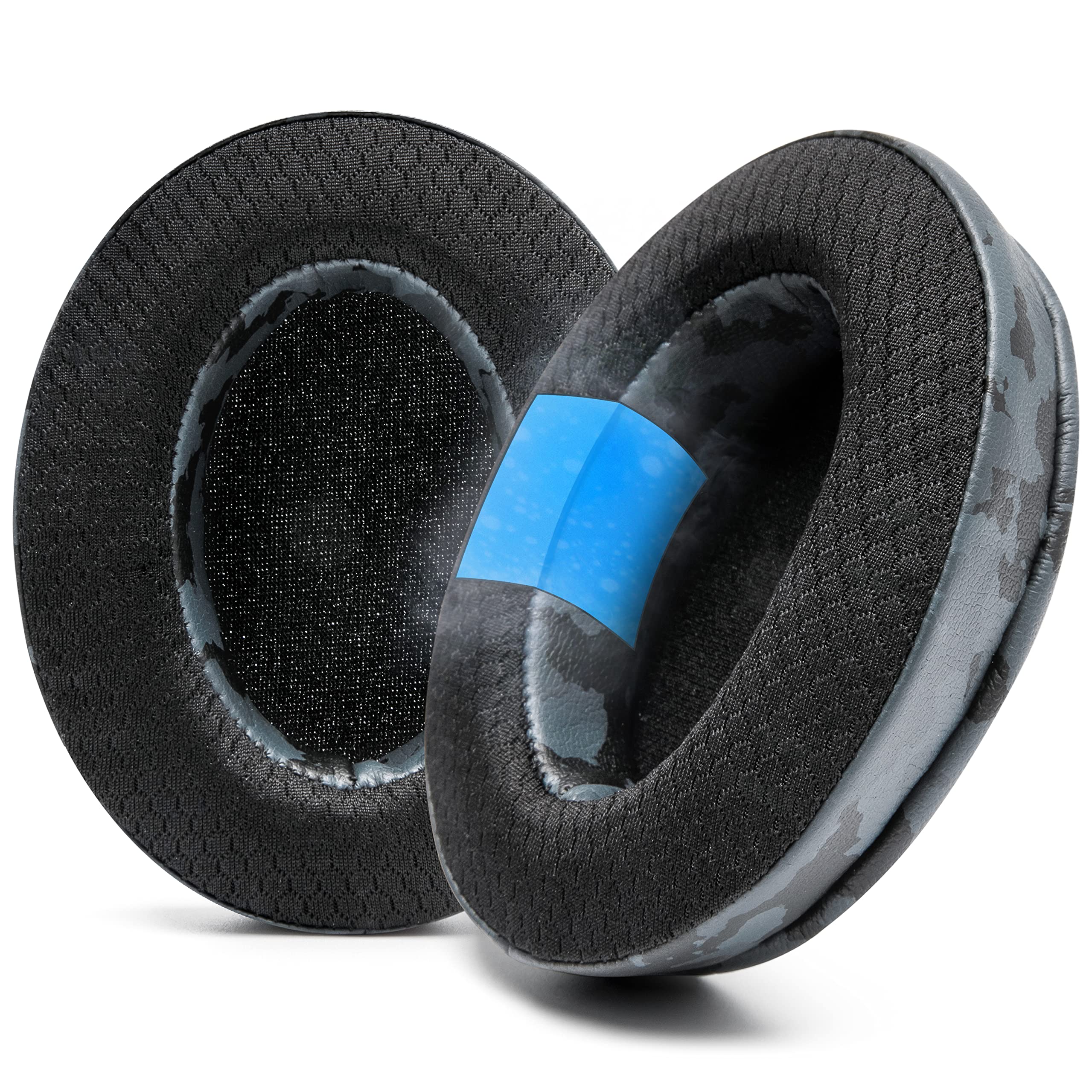 WC Freeze - Hybrid Fabric Cooling Gel Replacement Earpads for Arctis Nova Pro & More - Black Camo — image 1