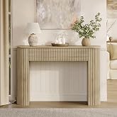 MECHYIN 47" Console Table, Fluted Entryway Table with Sturdy Construction | Small sofa table , Entrance, Behind The Couch, Hallway, Living Room, Foyer