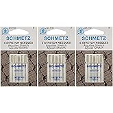 Schmetz 1722 Stretch Needles, 130/705 H-S 75/11, 5 per Pack 3 Pack New