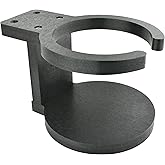 Poly Cup Holder for Adirondack Chair or Patio, Fits Standard- Large Cups (1 Pack, Black)